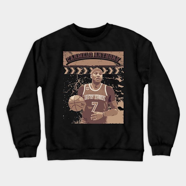 carmelo anthony | Basketball Crewneck Sweatshirt by Aloenalone